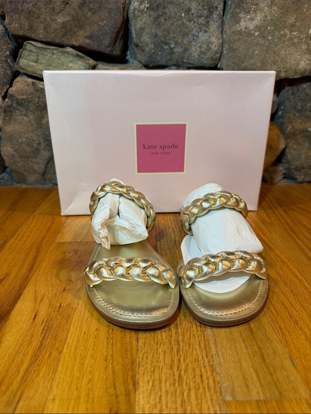 Kate Spade Metallic Leather Size 6 New
